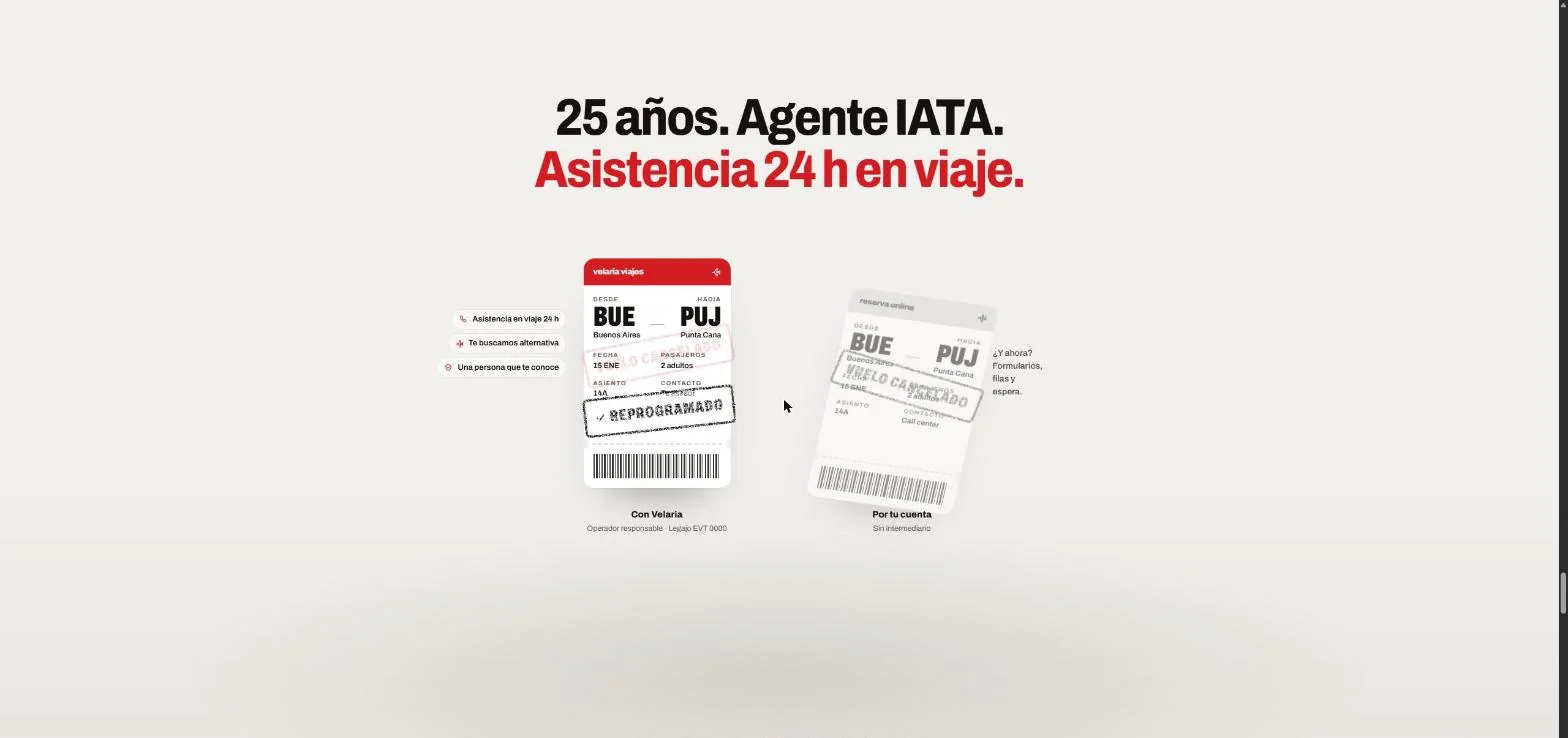 Dos tarjetas de embarque: con la agencia el vuelo se reprograma; por cuenta propia queda cancelado.